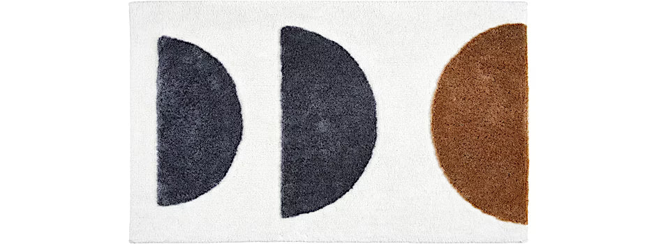 Barbados 1950  félkör mintás fürdőszoba szőnyeg 60 × 90 cm