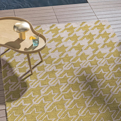 Ted Baker Houndstooth Mustard 455706 Kültéri Szőnyeg