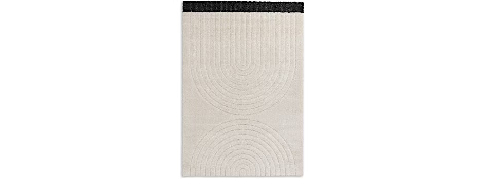 Winsome 6318 fehér japandi stílusú szőnyeg 160 × 230 cm