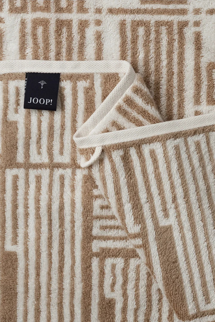 Joop! BARS ALLOVER Pémium frottír törölköző CREME