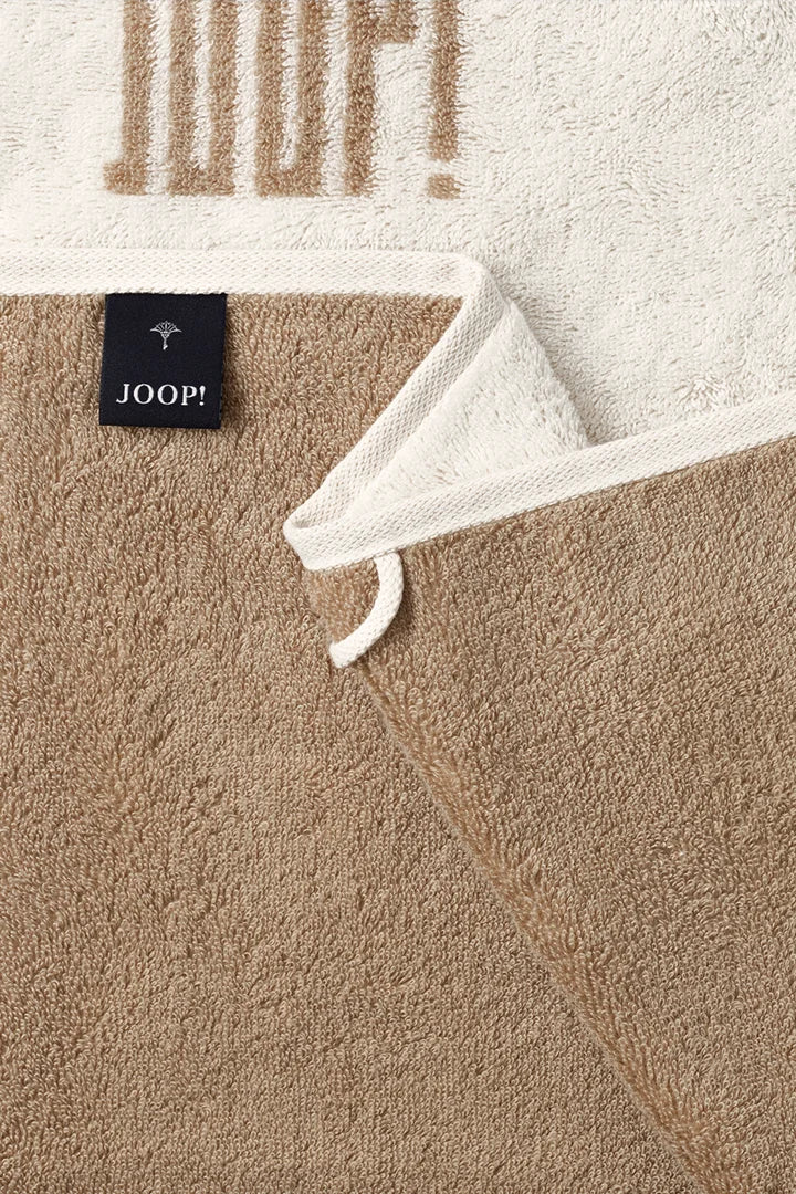 Joop! Classic BARS Doubleface Pémium frottír törölköző Creme