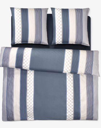Joop! Ágyneműszett Cornflower Stripes 4069 DEEP COAL 140*200/ 70*90cm garnitúra