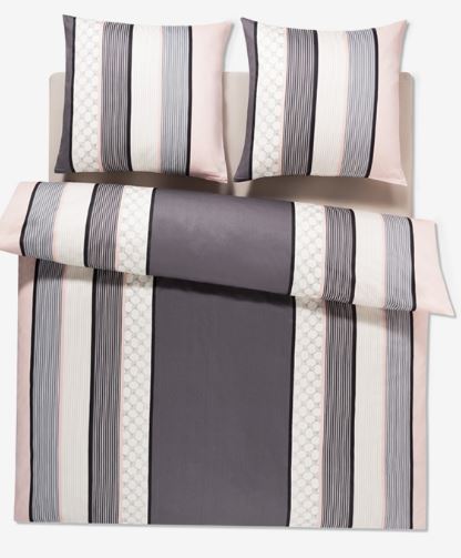 Joop! Ágyneműszett Cornflower Stripes 4069 DEEP ROSE 140*200/ 70*90cm garnitúra