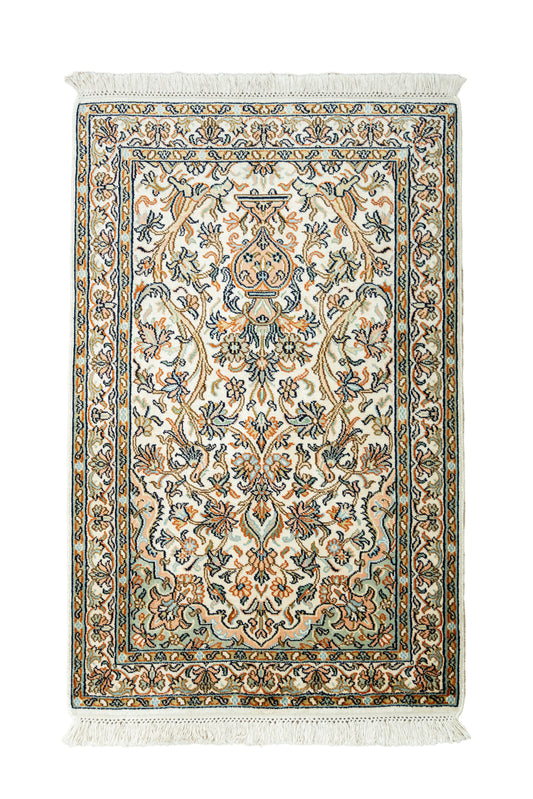 Kuldar cream selyemszőnyeg, 64x93 cm