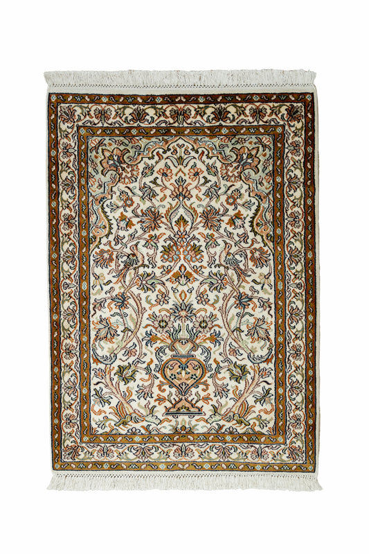 Kuldar cream selyemszőnyeg, 68x93 cm