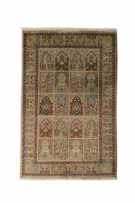 H.D. rust selyemszőnyeg, 165x242 cm