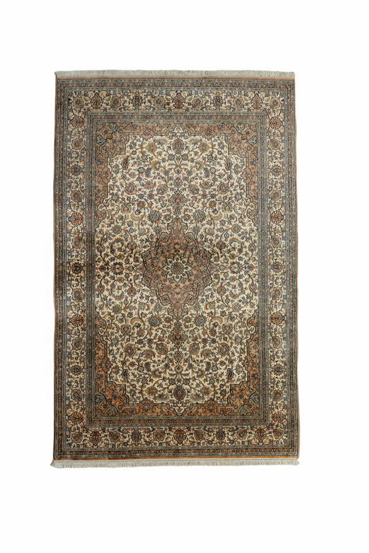 Kashan cream selyemszőnyeg, 164x257 cm