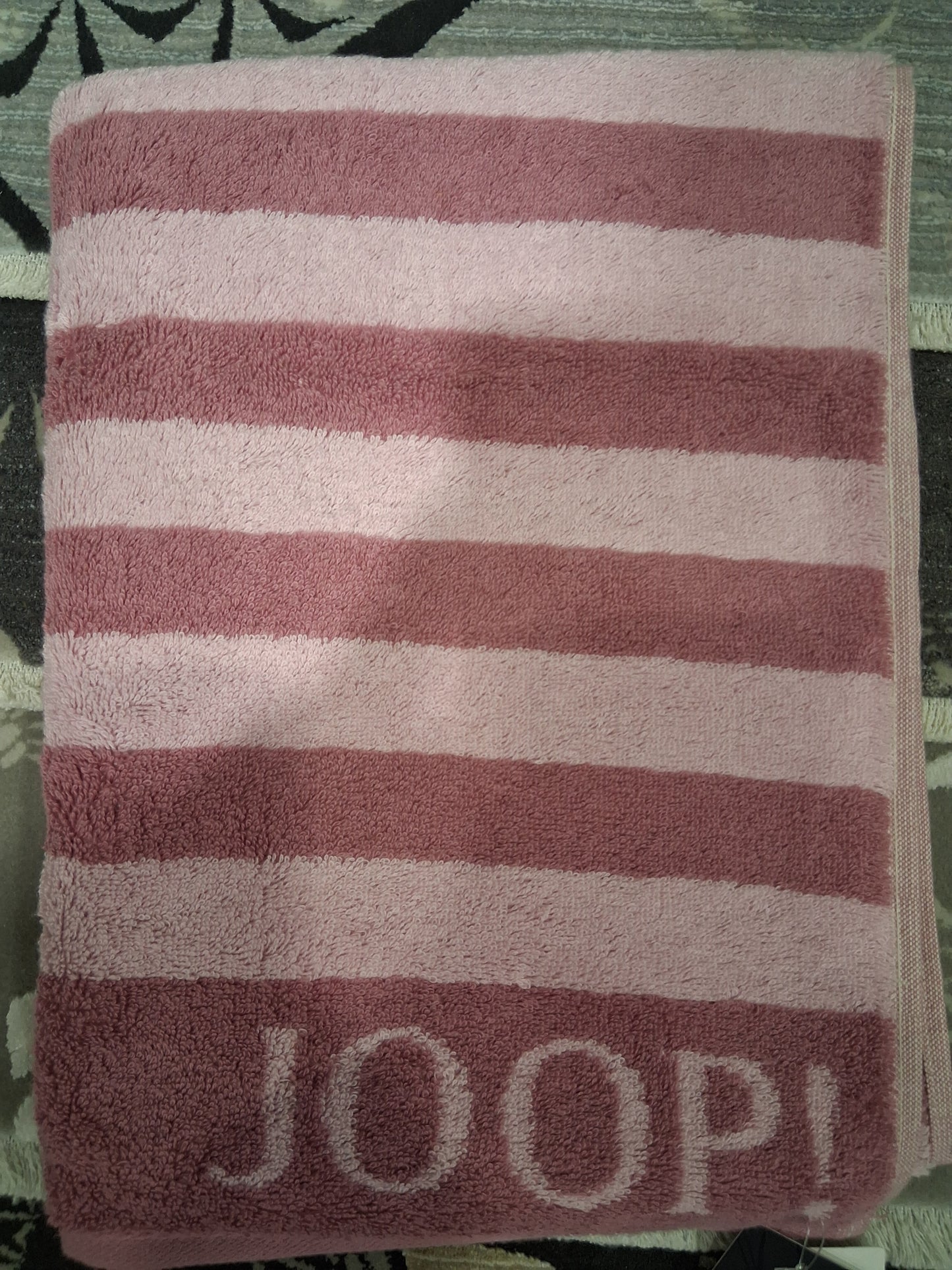 Joop! LINES 1729/22 rose csíkos törölköző (Copy)
