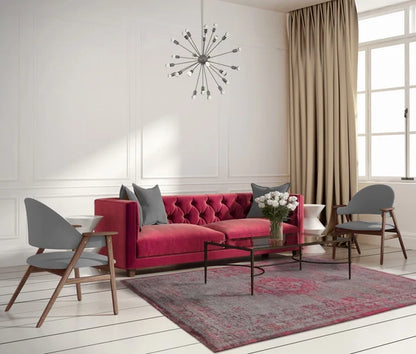 Louis De Poortere Medallion 8261 Pink Flash