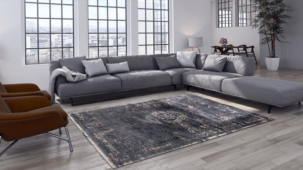Louis De Poortere Medallion 8263 Mineral Black