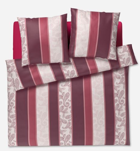 Joop! Ágyneműszett PAISLEY STRIPES BORDÓ