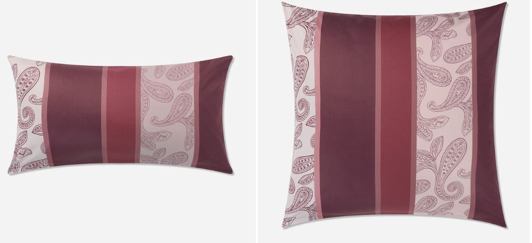Joop! Ágyneműszett PAISLEY STRIPES BORDÓ