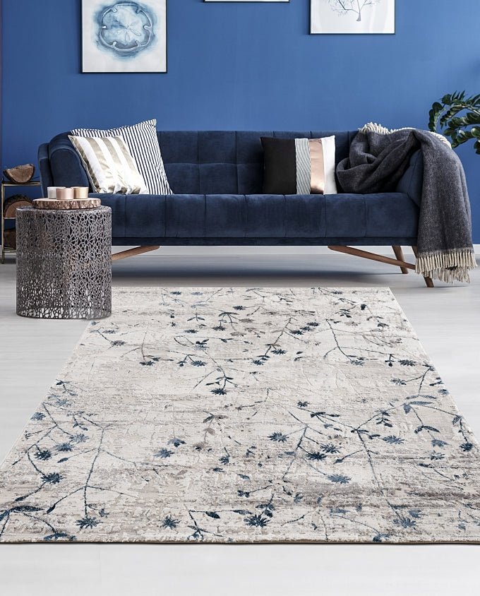 Antea 6626 211 020 blumen blau design szőnyeg - Leguan Exclusive - Schöner Wohnen - 80 x 150 cm