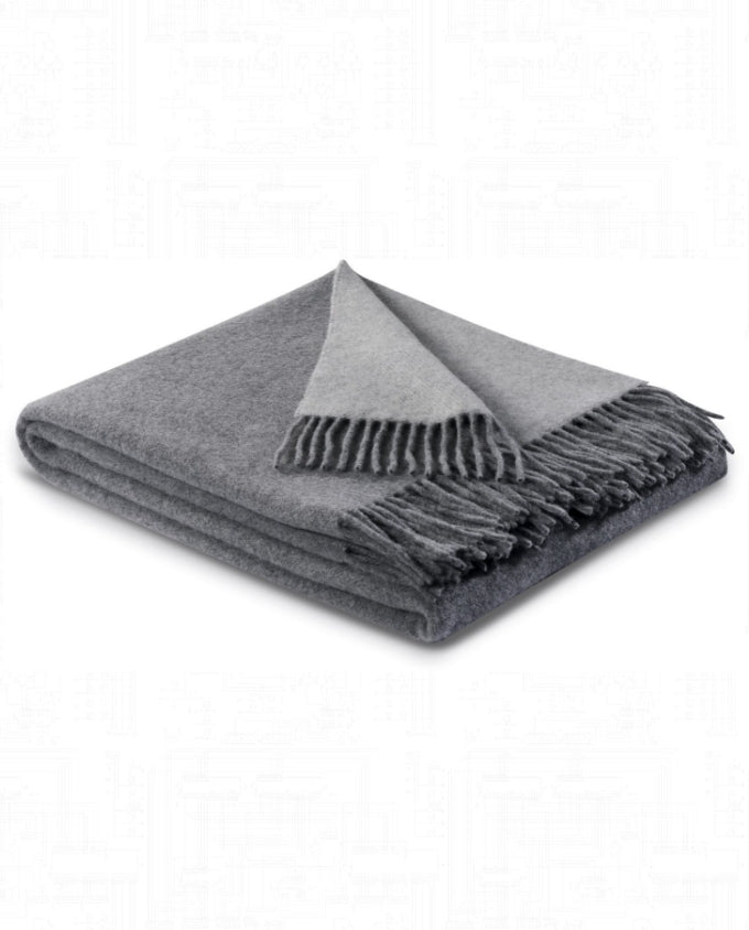 Cashmere grau - silber gyapjú pléd - Leguan Exclusive - Leguan Exclusive -