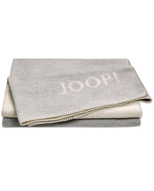 Joop! Melange stein - silber pléd 150 x 200 cm - Leguan Exclusive - Joop! -