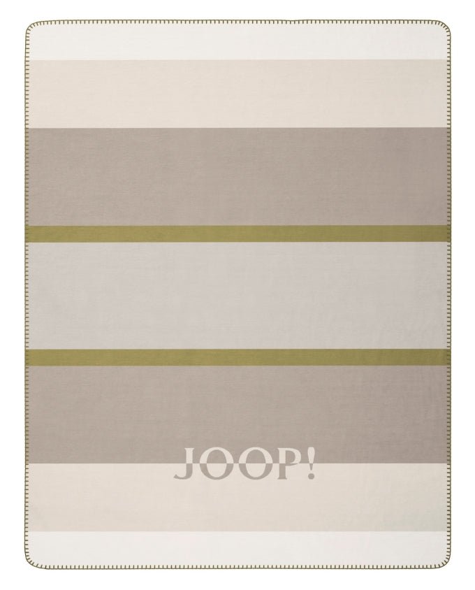 Joop! Mood oliv - stein pléd, 150 x 200 cm - Leguan Exclusive - Joop! - 