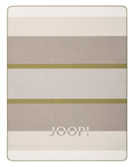 Joop! Mood oliv - stein pléd, 150 x 200 cm - Leguan Exclusive - Joop! - 