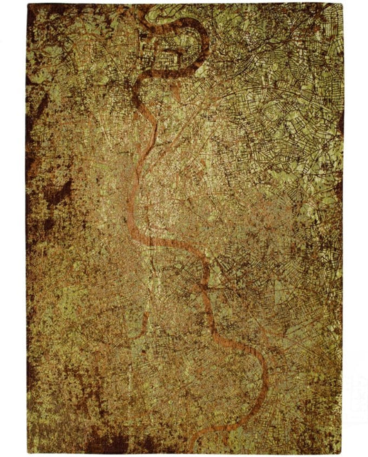 Louis De Poortere Cities London - Green Meadows vintage szőnyeg - Leguan Exclusive - Louis De Poortere - 280 x 390 cm