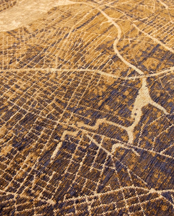 Louis De Poortere Cities New York - Gatsby Gold vintage szőnyeg - Leguan Exclusive - Louis De Poortere - 280 x 390 cm