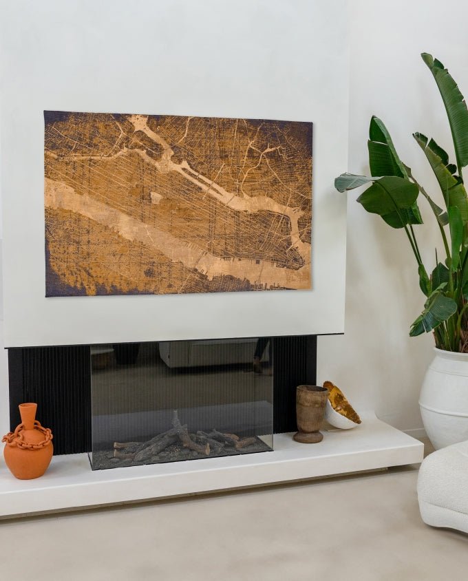 Louis De Poortere Cities New York - Gatsby Gold vintage szőnyeg - Leguan Exclusive - Louis De Poortere - 280 x 390 cm
