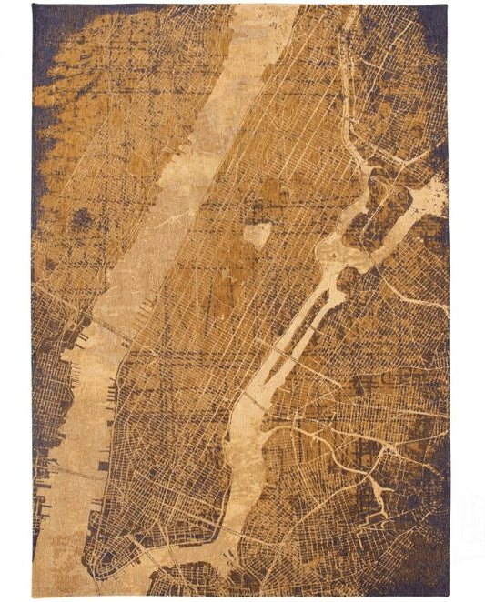 Louis De Poortere Cities New York - Gatsby Gold vintage szőnyeg - Leguan Exclusive - Louis De Poortere - 280 x 390 cm
