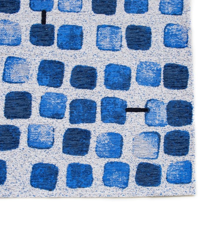 Louis De Poortere Cobblestone 9348 amparo blues vintage szőnyeg - Leguan Exclusive - Louis De Poortere - 240 x 340 cm