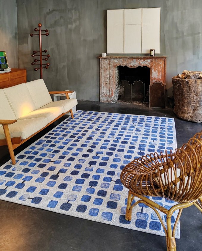 Louis De Poortere Cobblestone 9348 amparo blues vintage szőnyeg - Leguan Exclusive - Louis De Poortere - 280 x 390 cm