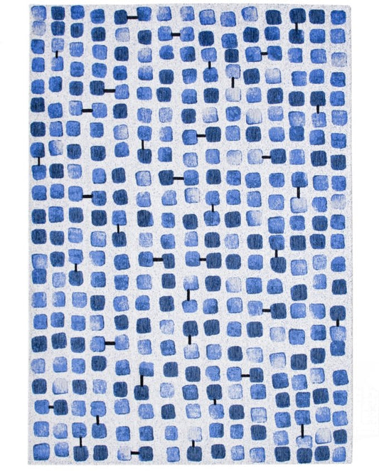 Louis De Poortere Cobblestone 9348 amparo blues vintage szőnyeg - Leguan Exclusive - Louis De Poortere - 280 x 390 cm