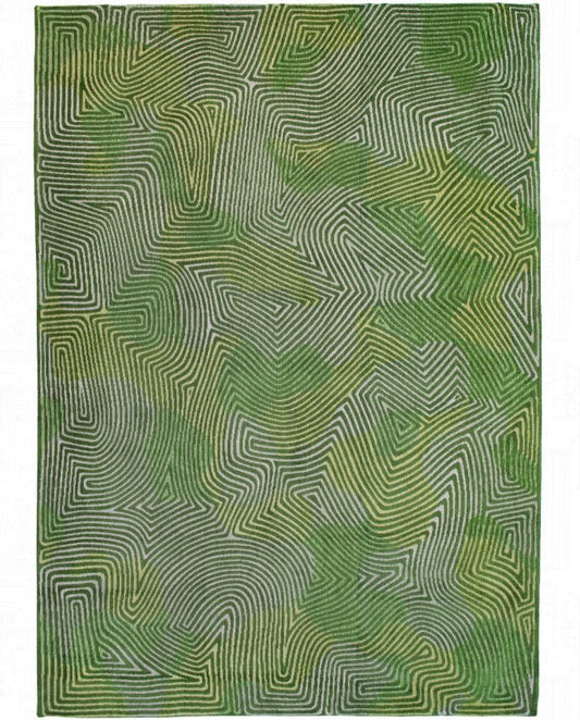 Louis De Poortere Coral 9231 tropical green vintage szőnyeg - Leguan Exclusive - Louis De Poortere - 80 x 150 cm