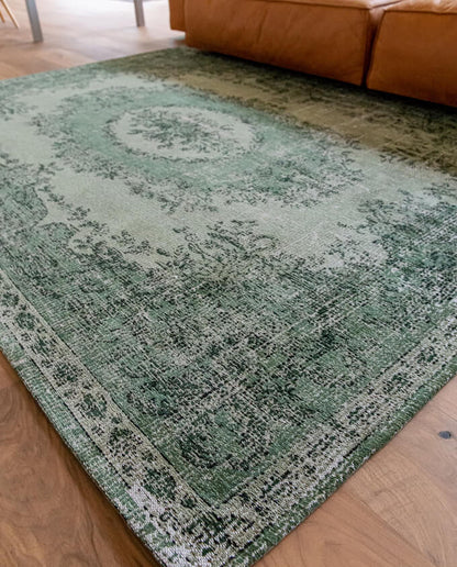 Louis De Poortere Da Mosto 9142 este green vintage szőnyeg - Leguan Exclusive - Louis De Poortere - 80 x 150 cm