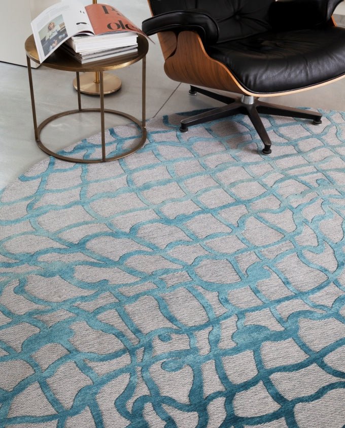 Louis De Poortere Dedalo 9203 blue marine vintage szőnyeg - Leguan Exclusive - Louis De Poortere - 80 x 250 cm