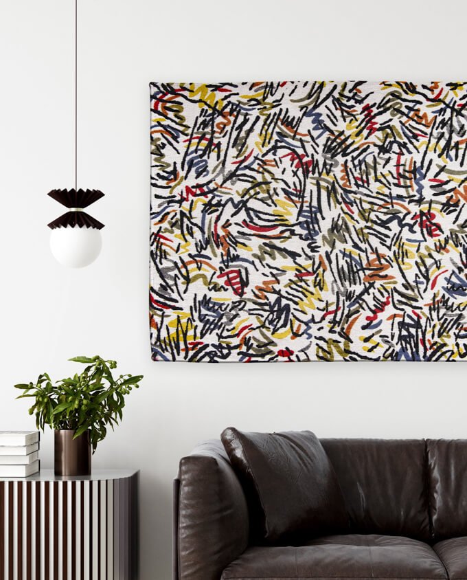Louis De Poortere Gallery 9144 Street graph vintage szőnyeg - Leguan Exclusive - Louis De Poortere - 100 x 140 cm