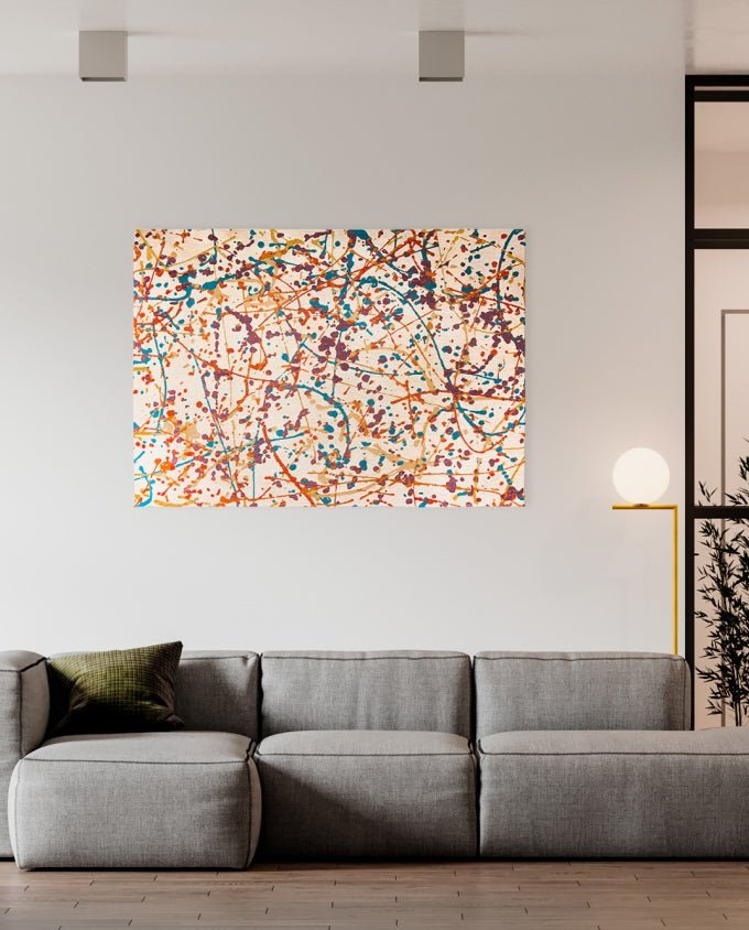 Louis De Poortere Gallery 9221 orange drip vintage szőnyeg - Leguan Exclusive - Louis De Poortere - 100 x 140 cm