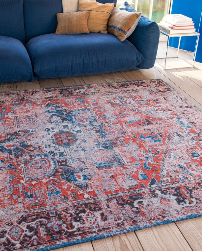 Louis De Poortere Heriz 8703 classic brick vintage szőnyeg - Leguan Exclusive - Louis De Poortere - 140 x 200 cm
