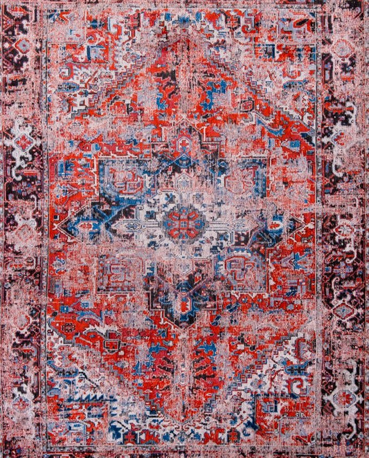 Louis De Poortere Heriz 8703 classic brick vintage szőnyeg - Leguan Exclusive - Louis De Poortere - 140 x 200 cm