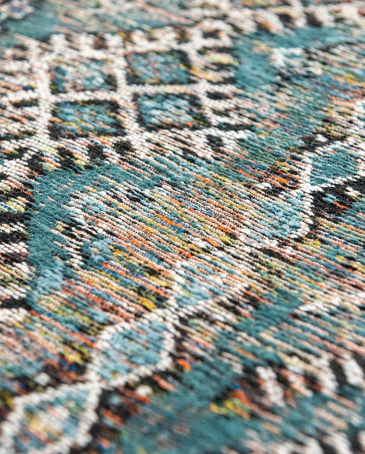 Louis De Poortere Kilim 9110 zemmuri blue vintage szőnyeg - Leguan Exclusive - Louis De Poortere - 140 x 200 cm