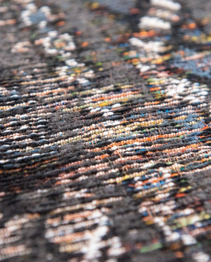 Louis De Poortere Kilim 9113 black rabat vintage szőnyeg - Leguan Exclusive - Louis De Poortere - 140 x 200 cm
