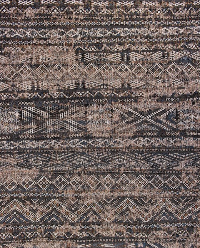 Louis De Poortere Kilim 9113 black rabat vintage szőnyeg - Leguan Exclusive - Louis De Poortere - 140 x 200 cm