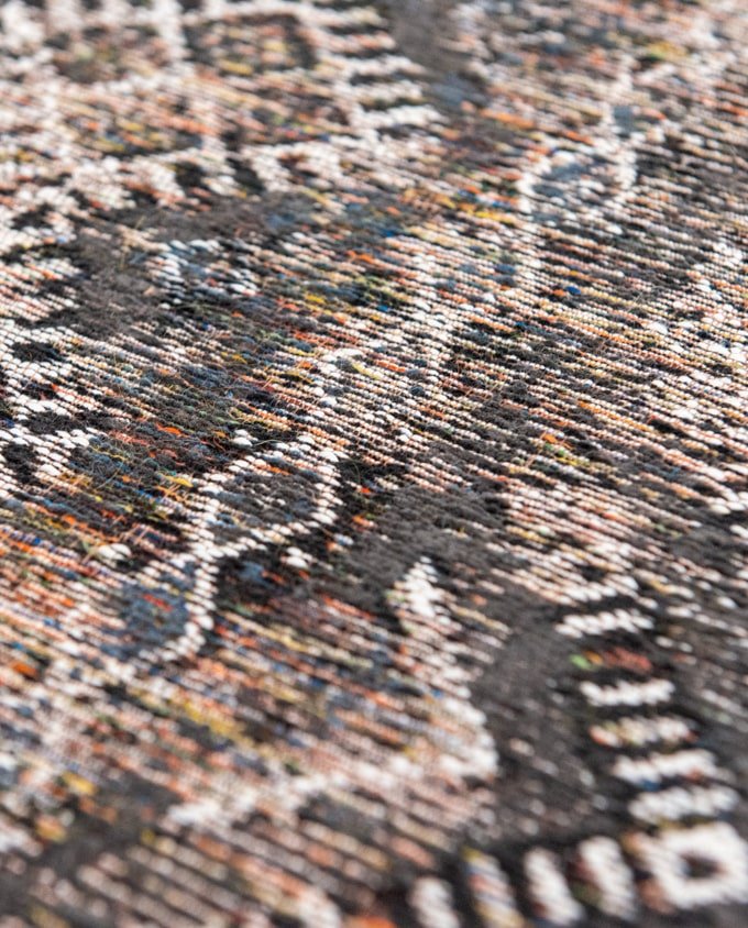 Louis De Poortere Kilim 9113 black rabat vintage szőnyeg - Leguan Exclusive - Louis De Poortere - 140 x 200 cm