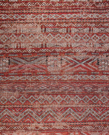 Louis De Poortere Kilim 9115 fez red vintage szőnyeg - Leguan Exclusive - Louis De Poortere - 140 x 200 cm