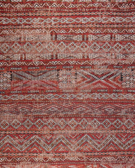 Louis De Poortere Kilim 9115 fez red vintage szőnyeg - Leguan Exclusive - Louis De Poortere - 140 x 200 cm