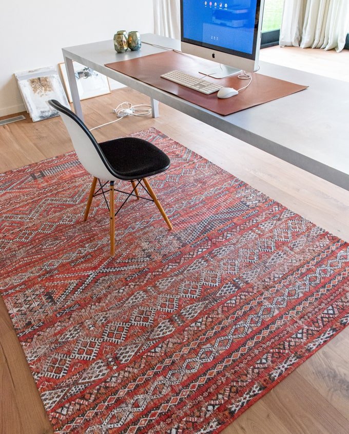 Louis De Poortere Kilim 9115 fez red vintage szőnyeg - Leguan Exclusive - Louis De Poortere - 140 x 200 cm