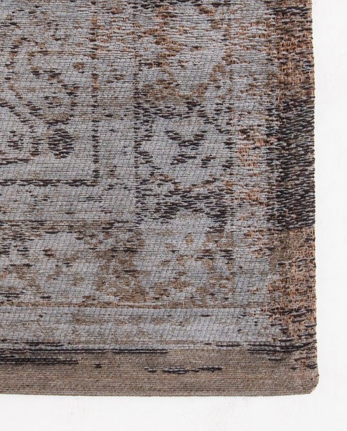 Louis De Poortere Medallion 8257 grey ebony vintage szőnyeg - Leguan Exclusive - Louis De Poortere - 80 x 150 cm
