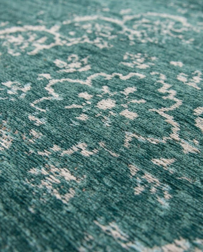 Louis De Poortere Medallion 8258 jade vintage szőnyeg - Leguan Exclusive - Louis De Poortere - 80 x 150 cm