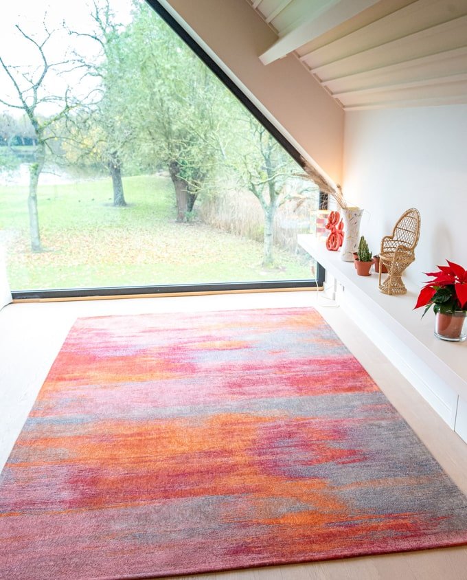 Louis De Poortere Monetti 9116 hibiscus red vintage szőnyeg - Leguan Exclusive - Louis De Poortere - 80 x 150 cm