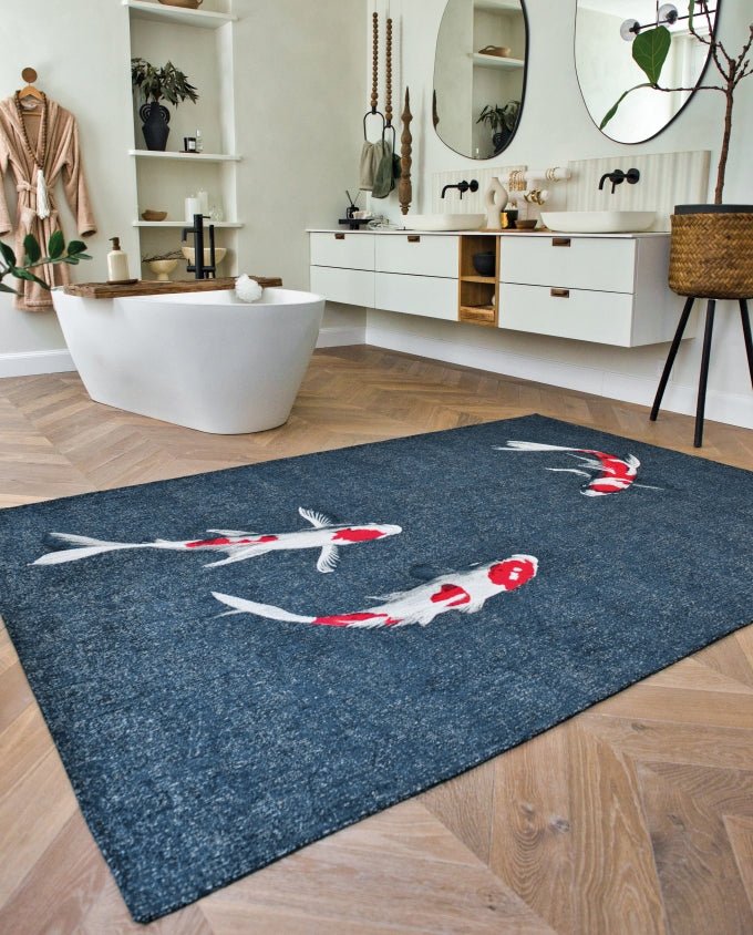 Louis De Poortere Pop Koi - japanese pond vintage szőnyeg - Leguan Exclusive - Louis De Poortere - 280 x 390 cm