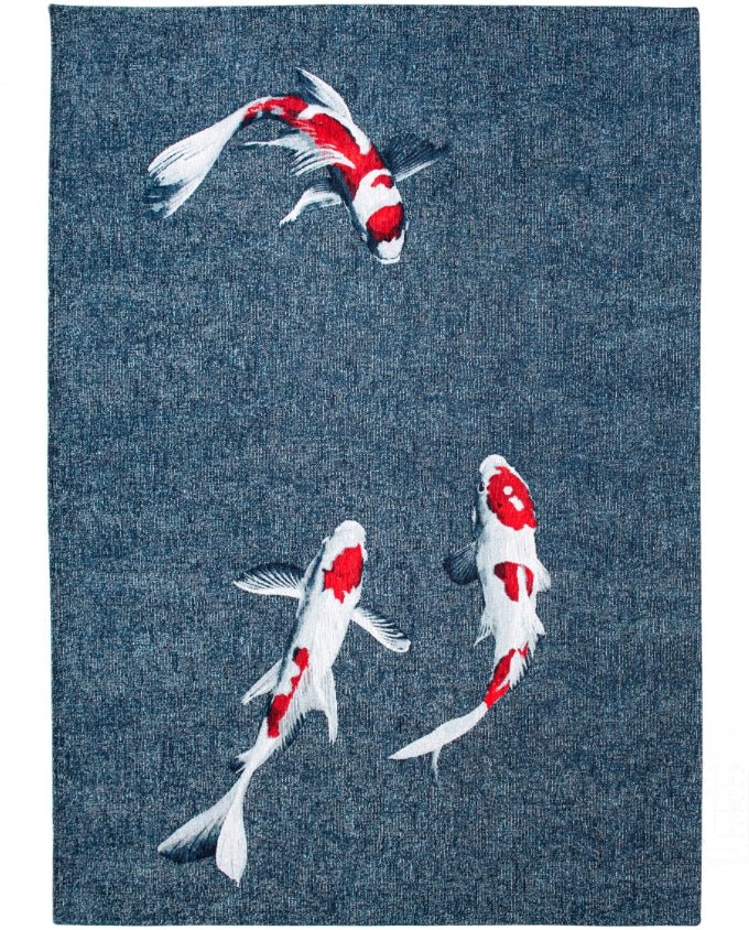 Louis De Poortere Pop Koi - japanese pond vintage szőnyeg - Leguan Exclusive - Louis De Poortere - 280 x 390 cm