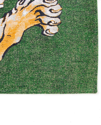 Louis De Poortere Pop Tiger - green on fire vintage szőnyeg - Leguan Exclusive - Louis De Poortere - 280 x 390 cm