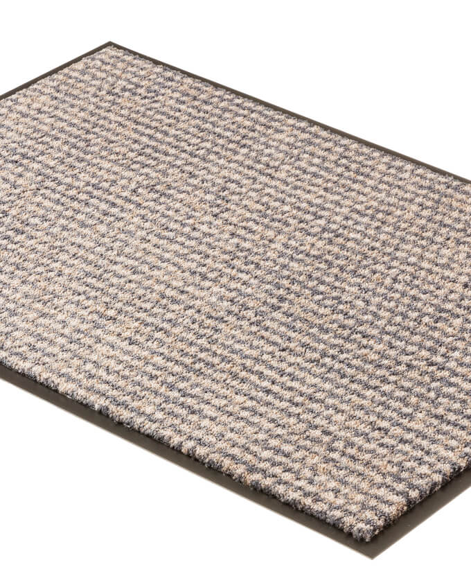 Miami 1688 002 044 antracit - taupe pöttyös lábtörlő - Leguan Exclusive - Schöner Wohnen - 50 x 70 cm