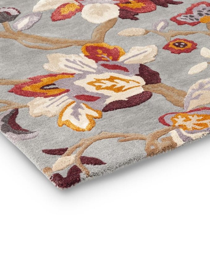 Sanderson Amanpuri grey/plum 145104 design szőnyeg - Leguan Exclusive - Sanderson - 250 x 350 cm